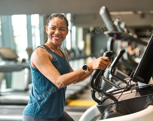 Preview: gym sport fitness exercise health healthy woman treadmill training running