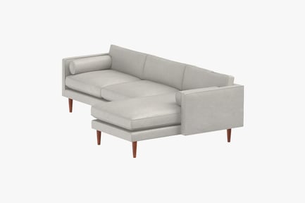 Preview: Mid-Century Modern Sectional with Ottoman