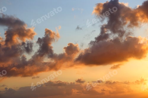 Preview: Dramatic sunset and sunrise sky