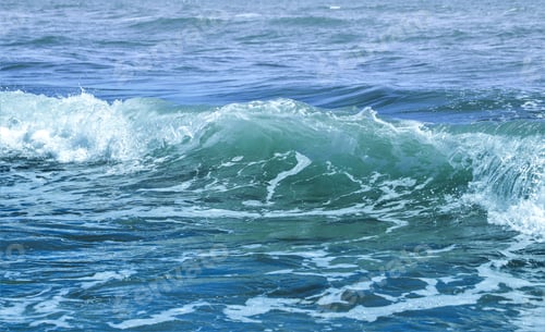 Preview: close up of the wave - blue sea