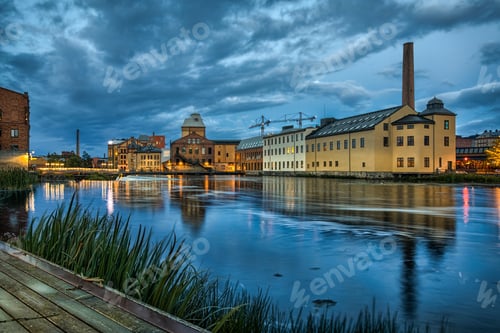 Preview: Historical textile industrial area in Norrkoping, Sweden