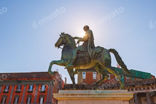 Preview: City of Naples. 20.10.2024. equestrian statue of Ferdinand I