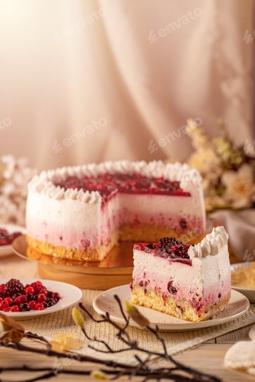 Preview: Creamy yoghurt fruit cake