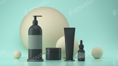 Preview: Skin care bottle beauty theme