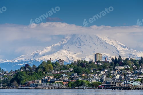 Preview: Mount Rainers Seems To Be Right On Top Of A Neighborhood In Tacoma, Washington.