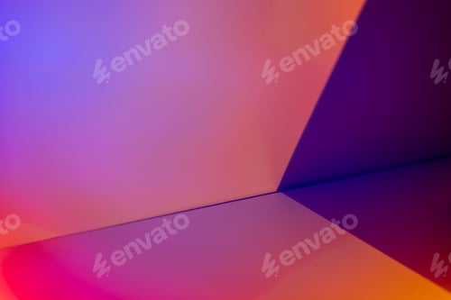 Preview: Light background with sunset projector lamp