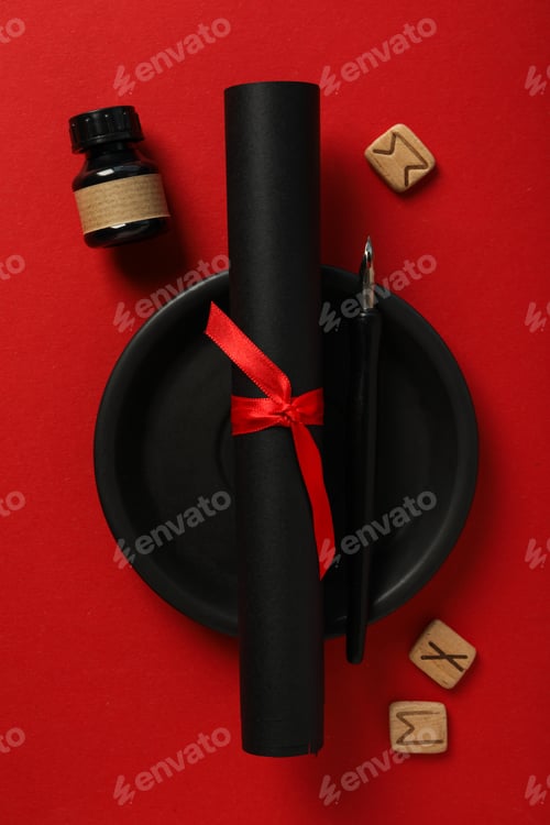 Preview: Magic, occult, esoteric, divination and wicca concept, top view
