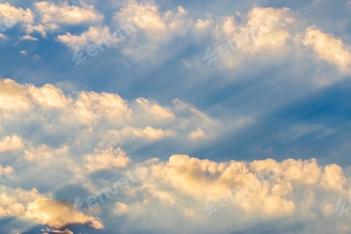Preview: colorful dramatic sky with cloud at sunset