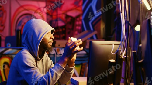 Preview: Hacker holds SSD with stolen credentials