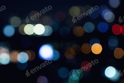 Preview: Blurred lights of the modern night city