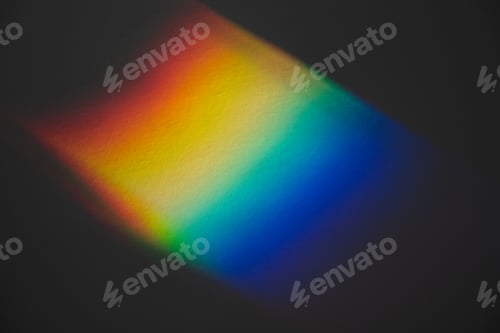 Preview: A Prism Full Rainbow Light Background Overlay