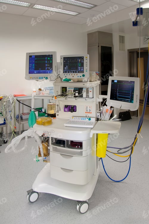 Preview: Surgical equipment, anaesthesia equipment, trolley, instrument trays