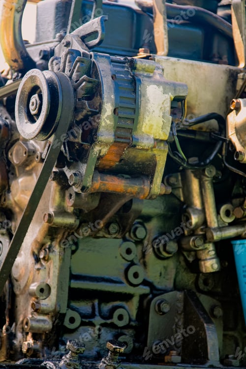 Preview: Old motorboat engine