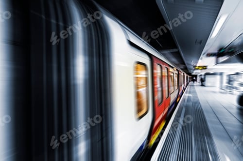 Preview: View of Motion blurred underground