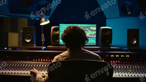 Preview: Music Producer Working in a Sound Recording Studio