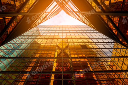 Preview: building skyscraper from below in Hong Kong
