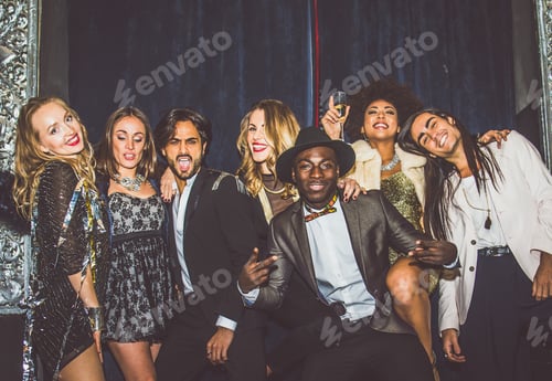 Preview: Friends having party in a nightclub