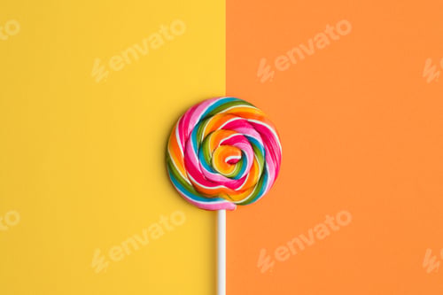 Preview: Sweet colorful lollipop.