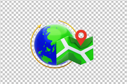 Preview: Map with Location Pin 3D Icon