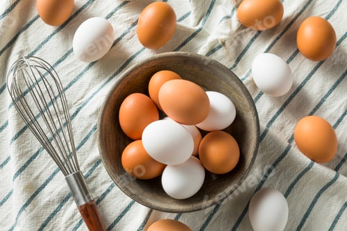 Preview: Cage Free Organic White and Brown Eggs