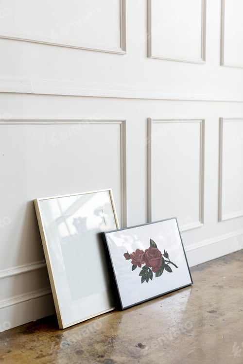 Preview: Picture frames on a floor