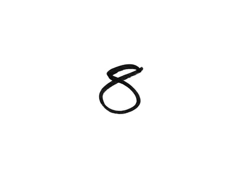 Preview: marker number isolated mark hand draw