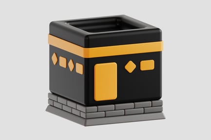 Preview: Kaaba Mecca 3D Icon