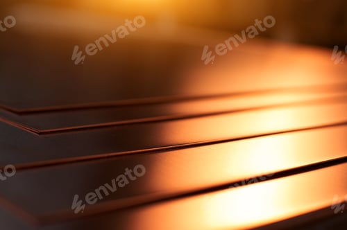 Preview: Many copper sheets, warehouse copper plates.