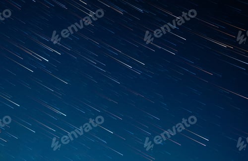 Preview: startrails on a dark blue sky