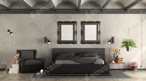 Preview: Black master bederoom