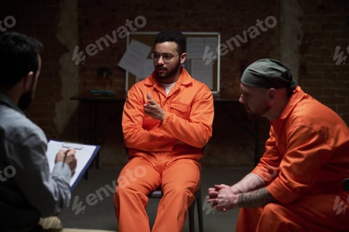 Preview: Young Adult Inmates Sharing Personal Stories during Prison Group Counseling