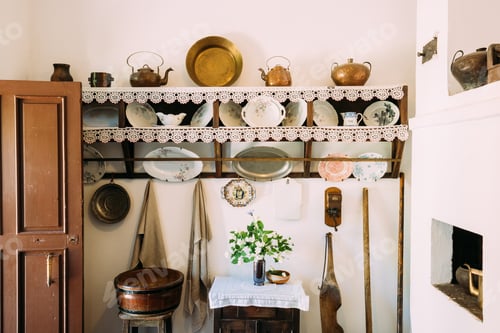 Preview: Interior Of Belarusian House Of Early Twentieth Century In Belar