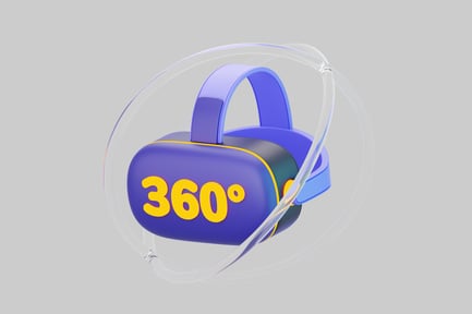 Preview: Blue and Yellow Headphones with Blue Headband