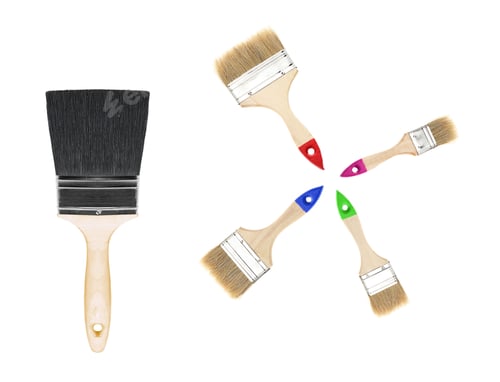 Preview: Paintbrush brushing paint