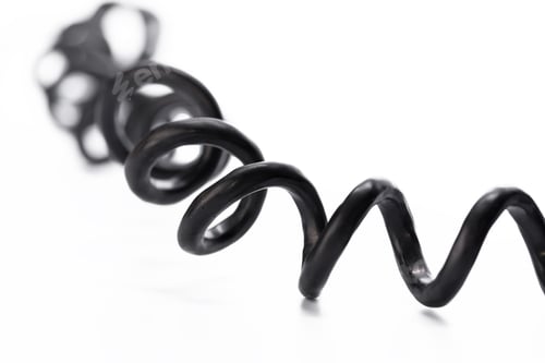 Preview: black wire isolated on a white background