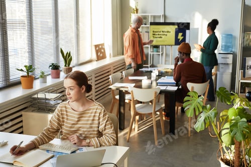 Preview: Work Process In Modern Office