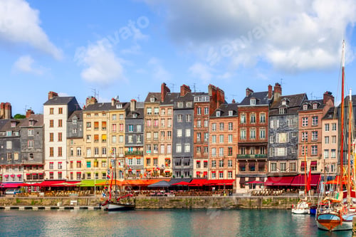 Preview: Honfleur Historic Harbor and Slate Houses, Normandy, France