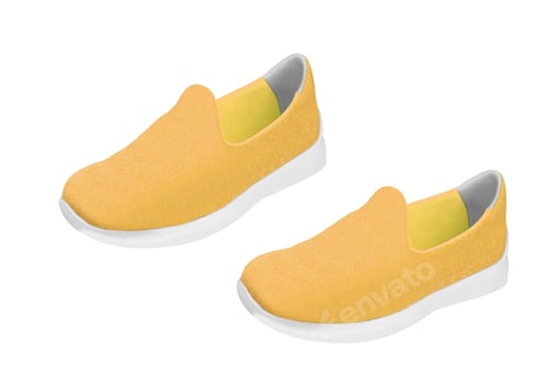 Preview: Colorful orange running and fashion sneaker shoe