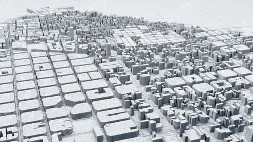 Preview: Techno mega city; urban and futuristic technology concepts, original 3d rendering