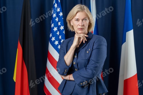 Preview: Contemporary mature female delegate in formalwear