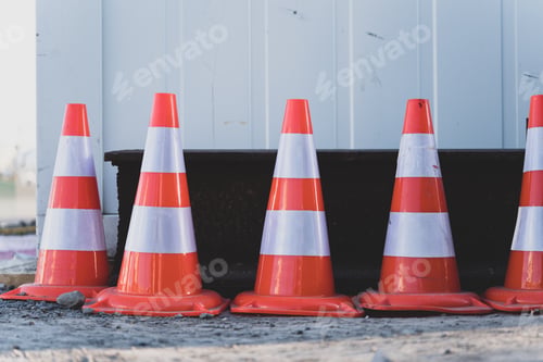 Preview: Guide cone at construction site