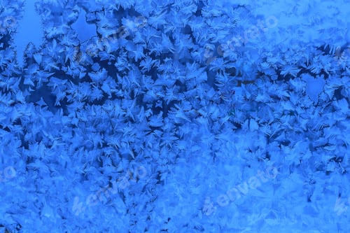 Preview: Ice pattern closeup on winter window