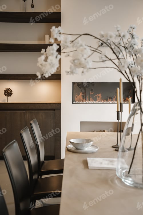 Preview: Dining zone in modern apartment