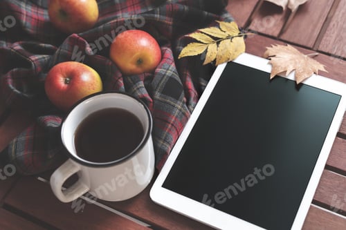 Preview: Tablet and hot tea