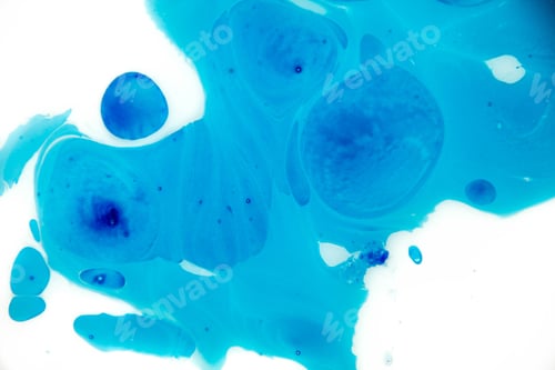 Preview: Blue Festive Christmas elegant Abstract artistic forming by blots. Futuristic style card. concept