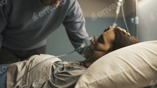 Preview: Caring father assisting her daughter at the hospital