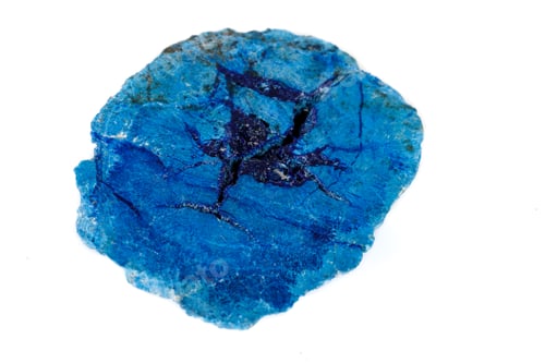 Preview: Macro mineral stone Malachite and Azurite against white background