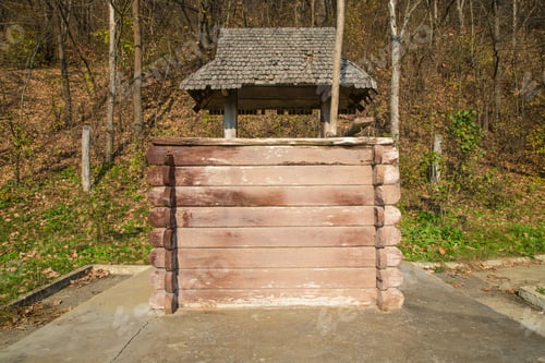 Preview: Old water well. Close up.