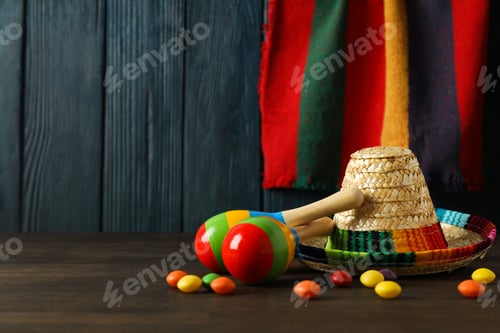 Preview: Composition for Cinco de Mayo concept, space for text