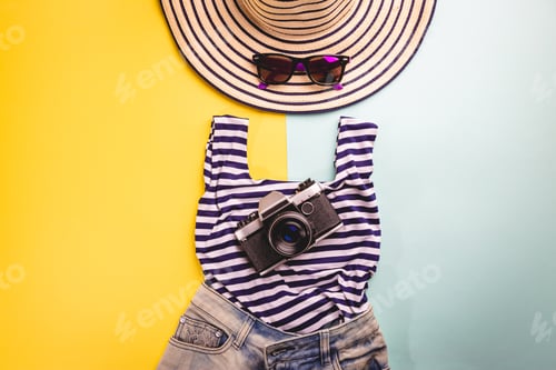 Preview: Summer holiday flat lay